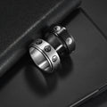 Stainless Steel Turning Decompression Gossip Ring for All
