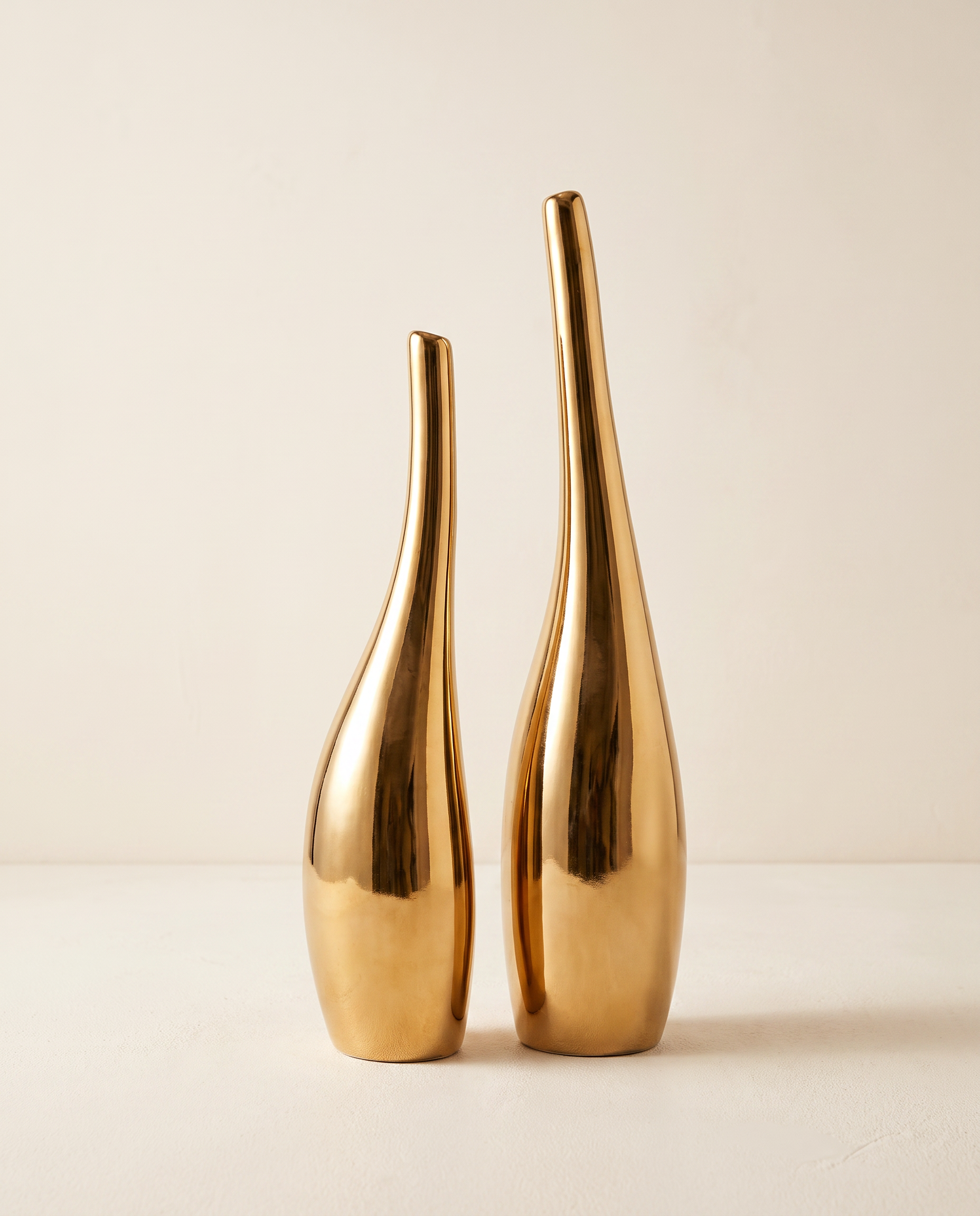 Gold-Plated Ceramic Vase