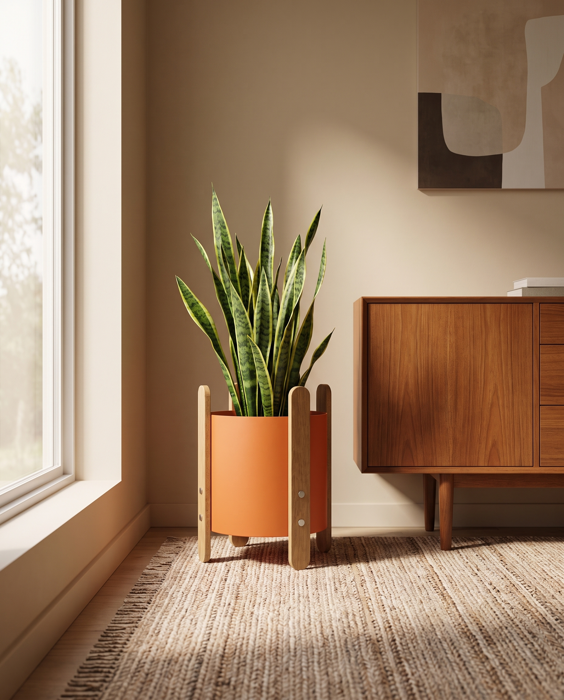 Nordic Iron Floor Planter