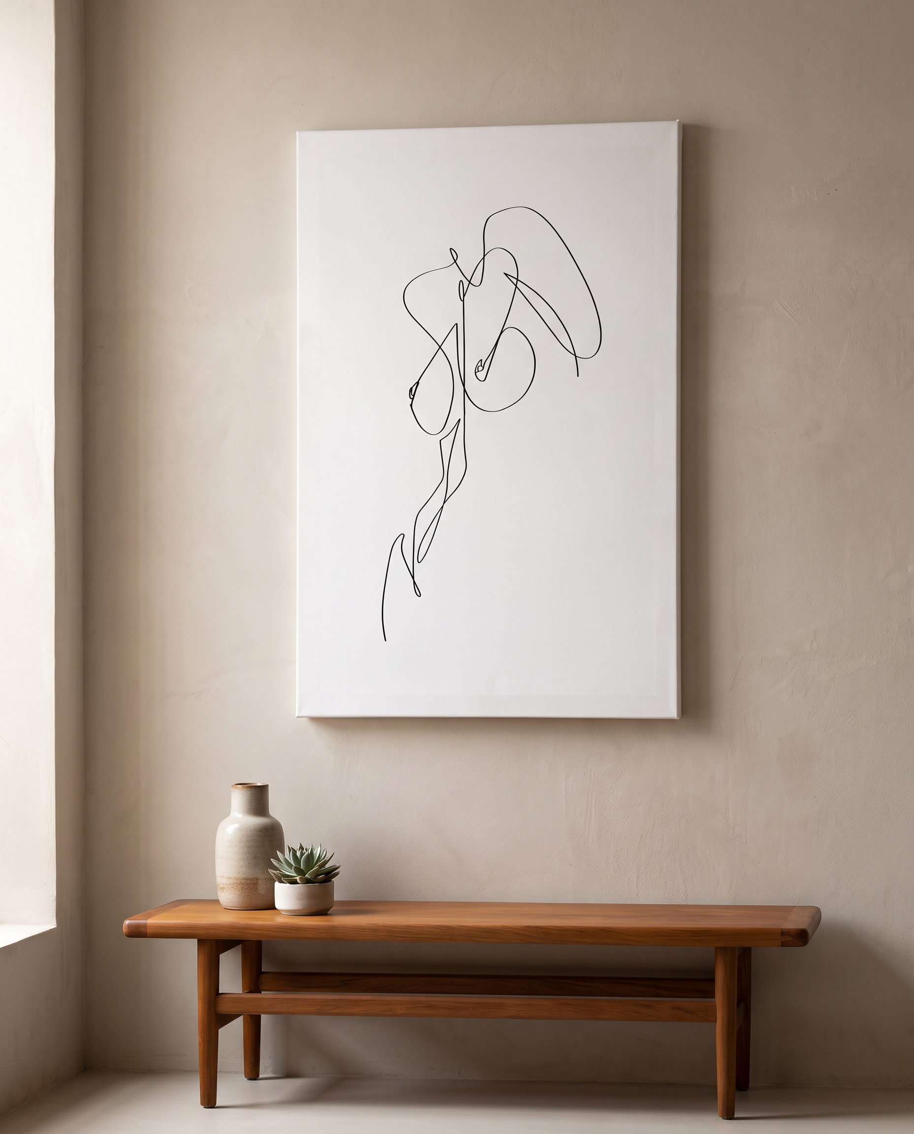 Minimalist Line Drawing Canvas Print Set