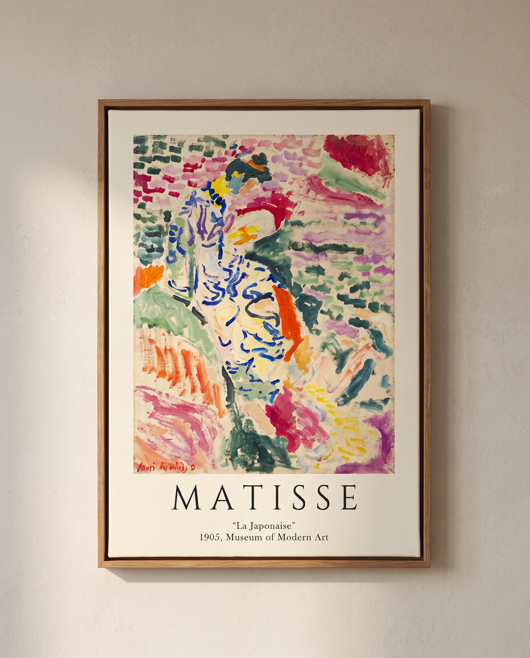 Matisse-Inspired Line Body Canvas Print
