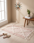 Contemporary Geometric Cotton Rug