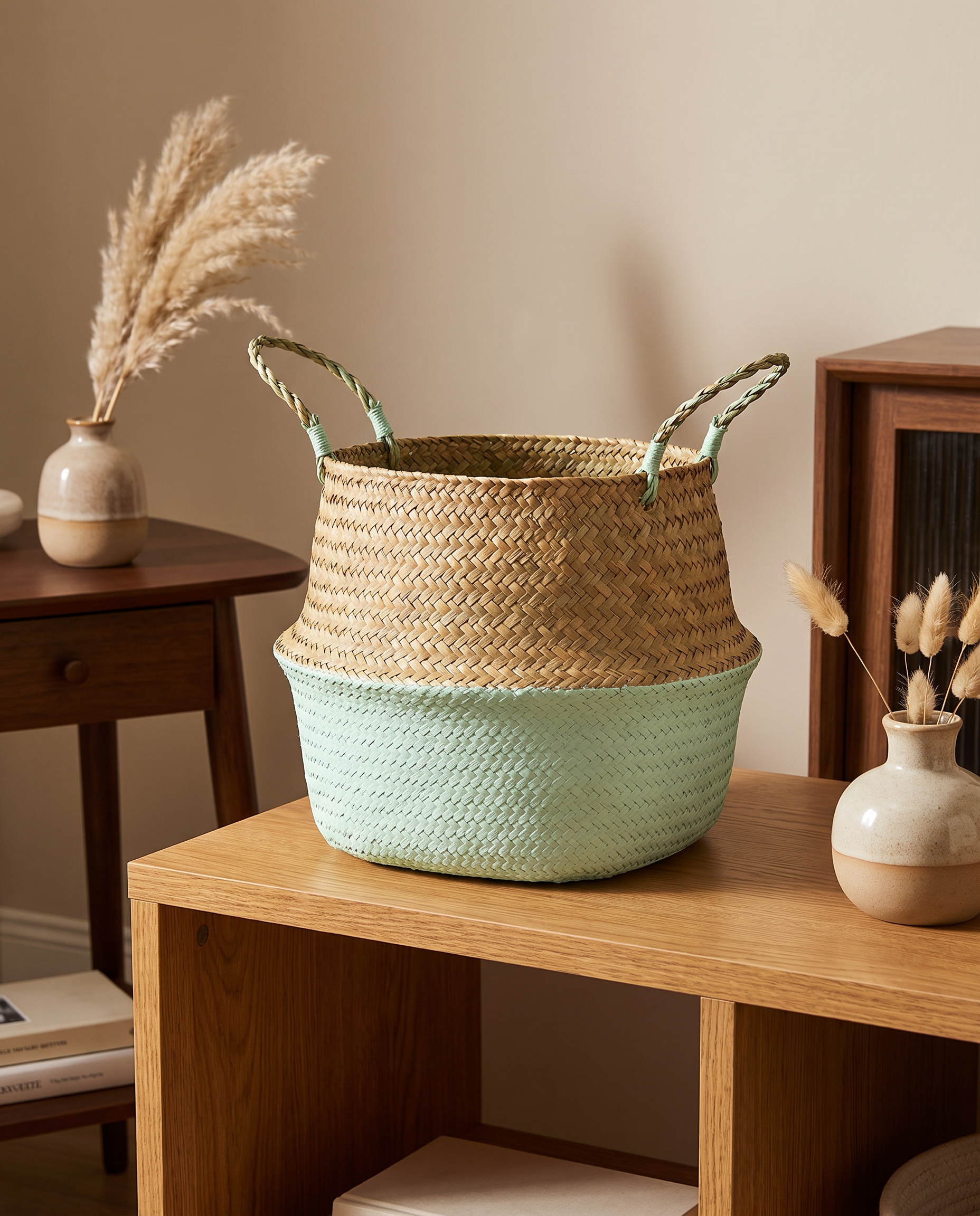 Hand-Woven Seagrass Basket